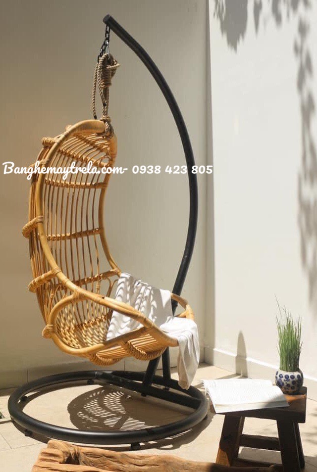 Xích đu đơn mây tự nhiên